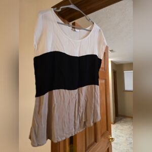 Womens blocked blouse